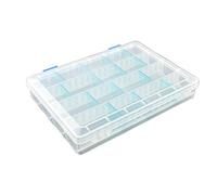 Giwnhvx Boîte de rangement réglable en plastique pour leurres de pêche - Boîte de rangement portable multifonction