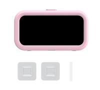 Giwnhvx Boîte de téléphone portable rotative étanche pour salle de bain - Sans perforation - Fixation murale - Rose