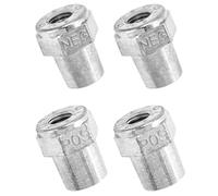 Giwnhvx Borne de batterie négative positive pour voiture, 2 paires d'adaptateurs de batterie en alliage de zinc, adaptateur de goujon femelle 3/8