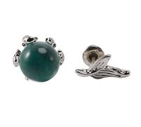 Giwnhvx Boucles D'Oreilles SirèNe Bubble Studs Bleu Seaweed Cushion Fishtail Earring pour Women Jewelry Female