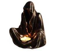 Giwnhvx Bougeoir fantôme Halloween Horreur Gothique Bougeoir Gothique Spooky Photophore Horreur Bougeoir Noir