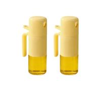 Giwnhvx Bouilloire à huile domestique en verre, bouteille d'huile à double usage extérieur, anti-fuite, presse à atomisation, chaudière à huile B