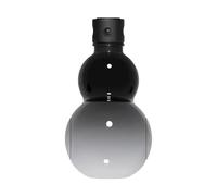 Giwnhvx Bouteille chinoise rétro inspirée de style citrouille 900 ml Bouteille d'eau Citrouille Bouteille de sport de grande capacité Noir 2