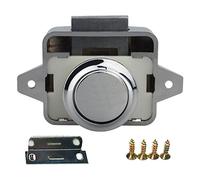 Giwnhvx Bouton de verrouillage 26 mm pour camping-car, armoire, placard, bouton de porte, chromé
