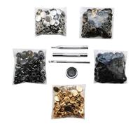Giwnhvx Boutons-Pression en Métal pour Couture, Pièces de Rechange, Accessoires, Boutons-Pression pour à Vêtements, Boutons-Pression en Cuir A