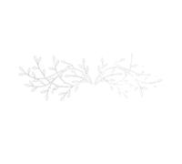 Giwnhvx Branche feuille décoration murale métal art plante feuille d'olivier statue pendentif mural fond maison ornements sculpture facile à utiliser B