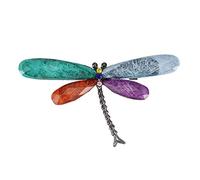 Giwnhvx Broche vintage en forme de libellule avec strass brillants pour femme, robe, écharpe, broches, bijoux, accessoires, cadeau, multicolore