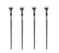 Giwnhvx Brosse à Cils Festonnée, Brosse en Éventail pour Cils Outil de Séparation de Cils, Peigne à Cils pour Œil Inférieur Supérieur 4 Pièces