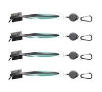 Giwnhvx Brosse de nettoyage pour club de golf, outil de nettoyage double face, brosse en acier nylon, accessoires d'outils de nettoyage vert