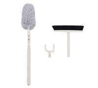 Giwnhvx Brosse de nettoyage télescopique réglable à long manche pour nettoyage de voiture et vêtements secs