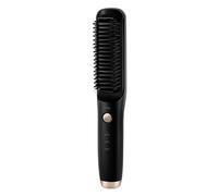 Giwnhvx Brosse Lissante Électrique Sans pour Cheveux et Barbe, Peigne Chauffant Rechargeable, Noir
