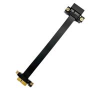 Giwnhvx Câble adaptateur PCIE X1 Full Speed 3.0 180° pour carte graphique PCI-Express blindé Extension pour GPU 10 cm Facile à installer Facile à utiliser