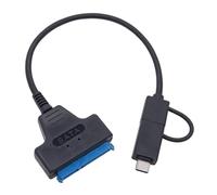 Giwnhvx Câble adaptateur USB 3.0 vers câble USB C pour disque dur de 6,3 cm