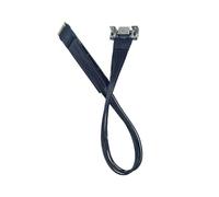 Giwnhvx Câble d'extension M.2 vers Oculink 4i pour M.2 Mkey NVME vers SFF8611 - Câble adaptateur PCIe 4.0 X4 Gen4 - Plaqué argent - 40 cm