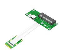 Giwnhvx Câble d'extension Mini PCI-E vers PCI-E 8X avec câble FPC haute vitesse pour extension de test PCIE facile à installer et à utiliser, B