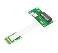 Giwnhvx Câble d'extension Mini PCI-E vers PCI-E X4 avec câble FPC haute vitesse avec coussinet magnétique facile à installer, A