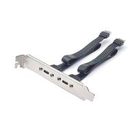 Giwnhvx Câble d'extension USB 3.1 de type E mâle vers connecteur femelle de type C pour carte mère (50 cm)