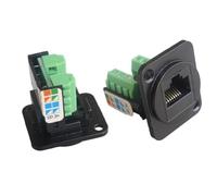 Giwnhvx Câble réseau RJ45 CAT5E Scoket RJ45 Panneau Module d'installation Câble réseau Extender Cat 5 Panel Fiche