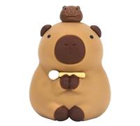 Giwnhvx Cadeau de Décoration de Voiture avec Statue de Capibara, Mini Sculpture, Décoration de la Maison, Figurines d'Animaux, Ornement de Table pour Bureau A