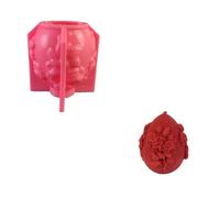 Giwnhvx Cadeau de Pâques Fabrication de Bougies en Forme D'Œufs Moule en Silicone Festival Oeufs en Relief Résine Époxy Moule Sculpté Rose Savon Outil Facile à Utiliser, B