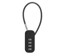 Giwnhvx Cadenas avec Combinaison de Sécurité Noir Cadenas avec Combinaison À 4 Chiffres Antivol En Alliage Durable Facile à Installer Facile à Utiliser