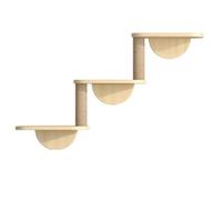 Giwnhvx Cadre d'escalade pour Chat, Hamac, Échelle, Cadre d'escalade pour Chat en Bois, Trois Couches