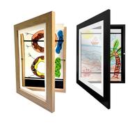 Giwnhvx Cadre photo artistique pour enfants, cadre photo remplaçable pour enfants, affiche photo peinture