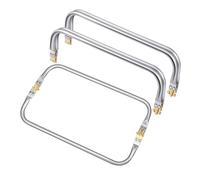 Giwnhvx Cadre pour sac de 12 pouces cadre pour serrure rectangulaire fermeture à baiser fermeture pour sac cadre matériel remplacements fermeture pour sac 4 pièces