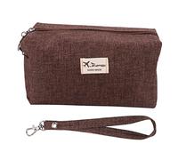 Giwnhvx Café Couleur Style CoréEn de Toilette Toile Voyage Sac CosméTique Organisateur Femmes Maquillage Sac Maquillage Cas Beauté Stockage