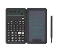 Giwnhvx Calculatrice avec tableau d'écriture 12 chiffres LCD Fonction calculatrice portable pour bureau, école et maison A