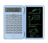Giwnhvx Calculatrices scientifiques, écran LCD à 12 chiffres, calculatrice de bureau de poche pour la maison, l'école, les réunions et les études, bleu
