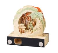 Giwnhvx Calendrier 3D sculpté sur papier - Décoration de bureau pour bureau, cadeau d'anniversaire, soulagement du stress, excursion en montagne