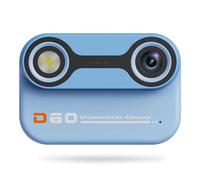 Giwnhvx Caméra de plongée étanche pour enfants 3 mètres étanche avant et après la natation avec double caméra extérieure,bleu