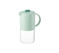 Giwnhvx Carafe d'eau portable en verre avec couvercle Cafetière de cuisine avec poignée Bouilloire pour thé et café Articles pour le thé 1800 ml Vert