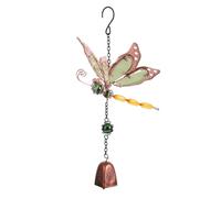 Giwnhvx Carillon éolien en forme de libellule en métal avec motif libellule Décoration de jardin pour fenêtre cour B