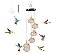 Giwnhvx Carillons Éoliens de Charme Mangeoires pour Colibris Carillons Éoliens de Charme Mangeoires pour Colibris Carillon Éolien Mangeoire pour Colibris, Facile à Utiliser E