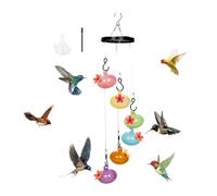 Giwnhvx Carillons Éoliens de Charme Mangeoires pour Colibris Carillons Éoliens de Charme Mangeoires pour Colibris Carillon Éolien Mangeoire pour Colibris, Installation Facile Facile à Utiliser