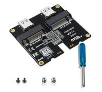 Giwnhvx Carte adaptateur pour boîtier SSD M.2 NVMe 4 To JMS581 Type-C USB3.1 Gen2 10 Gbit/s HDD Boîtier d'extension Carte adaptateur facile à installer et à utiliser