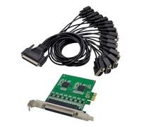 Giwnhvx Carte adaptateur ST355 PCIe 17V358 16S RS232 industriel multi-série I/O contrôle multifonction pratique carte adaptateur PCB+carte de contrôle de communication en plastique 1 set