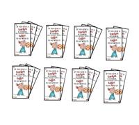 Giwnhvx Carte de voeux d'appréciation pour l'enseignant,Si vous donnez à votre professeur un livre de biscuits,Billets avec appréciation unique,A