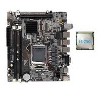 Giwnhvx Carte MèRe H55 LGA1156 Prend en Charge I3 530 I5 760 Series CPU DDR3 Memory Desktop Computer Motherboard avec I5 750 CPU