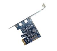 Giwnhvx Carte mère PCI-E vers Type-C Carte d'extension double port Type-C avec carte hôte ASM1042