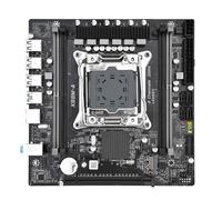 Giwnhvx Carte mère X99M-A avec 4 emplacements DDR4 pour mémoire jusqu'à 128G, prise en charge CPU LGA2011-3, PCI-e 3.0×16, prise en charge M.2 NVME/NGFF et carte réseau Gigabit.