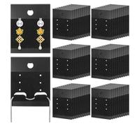 Giwnhvx Cartes pour boucles d'oreilles, 100 pièces, cartes d'exposition pour boucles d'oreilles avec trous, cartes d'exposition, pour bijoux, porte-cartes pour boucles d'oreilles, bijoux