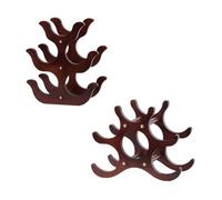 Giwnhvx Casier à Vin en Bois pour Comptoir de Rangement Vertical en Bois pour Salle de Rangement, Décoration de Bar