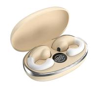Giwnhvx Casque sans fil Bluetooth à conduction auriculaire Fonctionne sur smartphones Casque de musique Jaune œuf Facile à installer Facile à utiliser