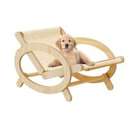 Giwnhvx Chaise de Lit Surélevée pour Animaux de Compagnie, Cadre d'escalade pour Chat, Lit à Gratter Réglable avec Housse en Toile Résistante Aux Rayures B