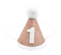 Giwnhvx Chapeau d'anniversaire pour bébé 1ère année - Chapeau de fête prénatale - Décoration facile à installer B