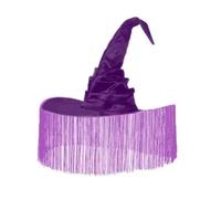 Giwnhvx Chapeau de sorcière à large bord pointu pour les vacances, cosplay, carnaval, Halloween