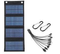 Giwnhvx Chargeur de panneau solaire pliable, batterie portable pour téléphone portable, batterie externe étanche pour accessoires de camping